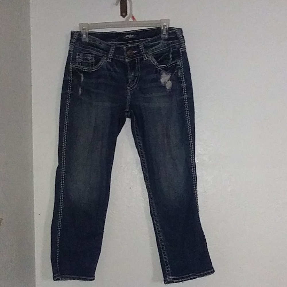 Silver Capri jeans